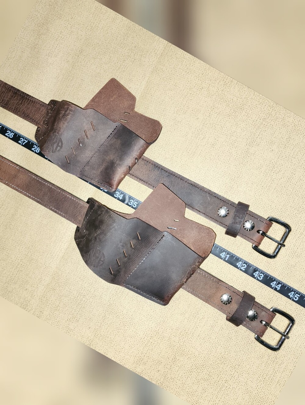 Versacarry Gun Holster Belt Leather NRA Firearm Men 36 38 Lot Of 2
